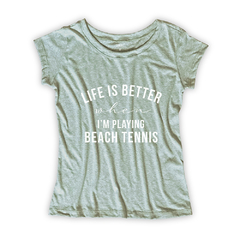 Camiseta Feminina Estampa Beach na internet