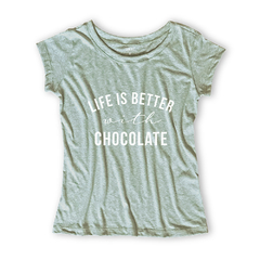 Imagem do Camiseta Feminina Estampa Chocolate