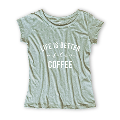 Camiseta Feminina Estampa Coffee - comprar online