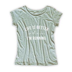 Camiseta Feminina Estampa Running - comprar online