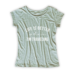 Camiseta Feminina Estampa Traveling - comprar online