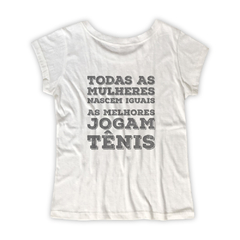 Camiseta Feminina Estampa Mulheres Tennis na internet