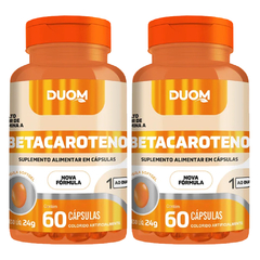 Betacaroteno 60cps de 250mg Duom | Kit 2 Frascos