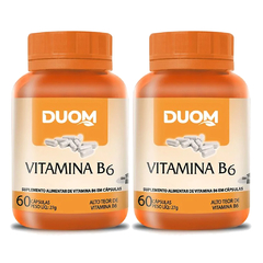 Vitamina B6 60cps (1 ao dia) Duom | Kit 2 Frascos