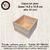 Cajon de pino (Base 14,5x14,5 cm / Alto 10 cm) - comprar online