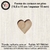 forma de corazon en pino (11 x 10,5 cm) - comprar online