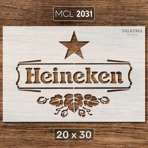 Stencil 20 x 30 "Cerveza Heineken" | MCL 2031