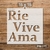 Stencil "Ríe Vive Ama" 15 x 15 | Positivo Stencil