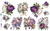 Transfer Color MAX 60 x 35 "Peonias Violetas" | TX 003