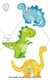Transfer Color Mini "Dinosaurios" | TE 005