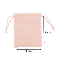 Bolsa De Velour chica palo de rosa - 0538E - comprar en línea