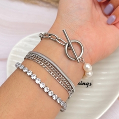 Pulsera Lola plateada - 1801P en internet