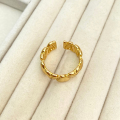 Anillo corazones dorado - 2256L - comprar en línea