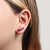 Earcuff Zircônias Quadradas - SEMIJOIA na internet