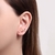 Earcuff Zigzag com Zircônias - SEMIJOIA