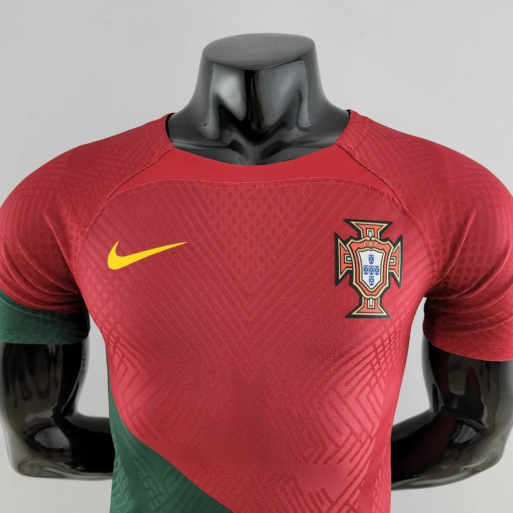 Camisa Portugal I 2022 - Masculino Jogador - Vermelha e Verde