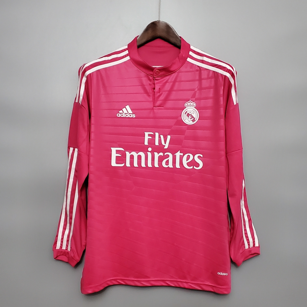 Camisa Real Madrid III 14-15 - Masculino Retrô - Rosa