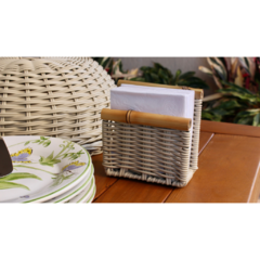 Porta-guardanapo de papel vime/bambu - comprar online