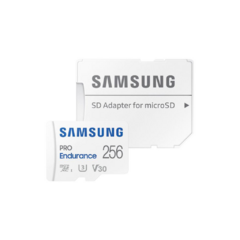 Tarjeta Memoria Micro Sd Samsung Pro Endurance 256 Gb con Adaptador