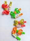 Hair Clips Neon/ O Par