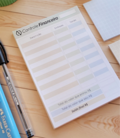 CONTROLE FINANCEIRO A5- BLOCADO - comprar online