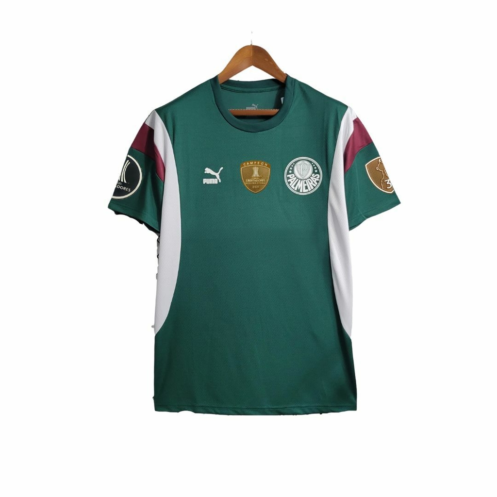 Camisa Palmeiras Treino 23/24 + Patch Torcedor Puma Masculina - Verde