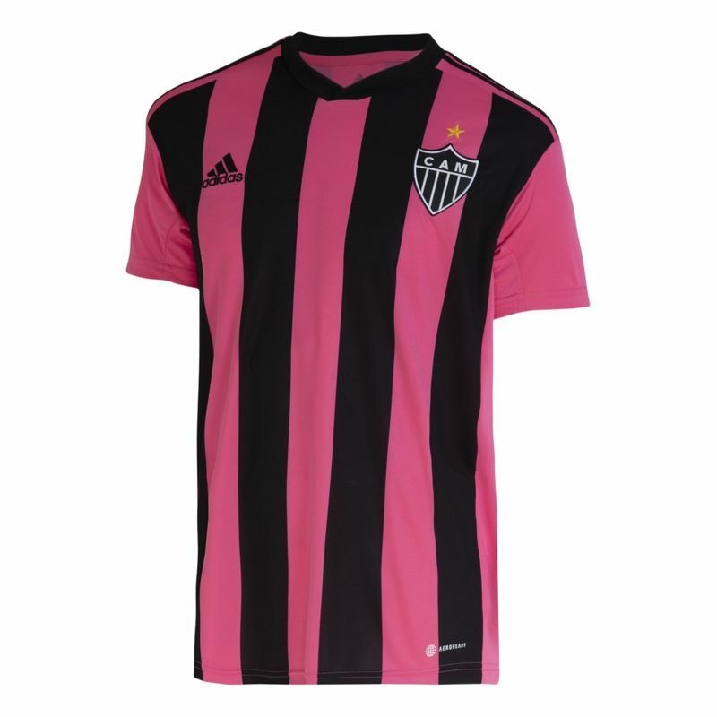 Camisa Atlético Mineiro Outubro Rosa 22/23 Torcedor Adidas Masculina - Rosa