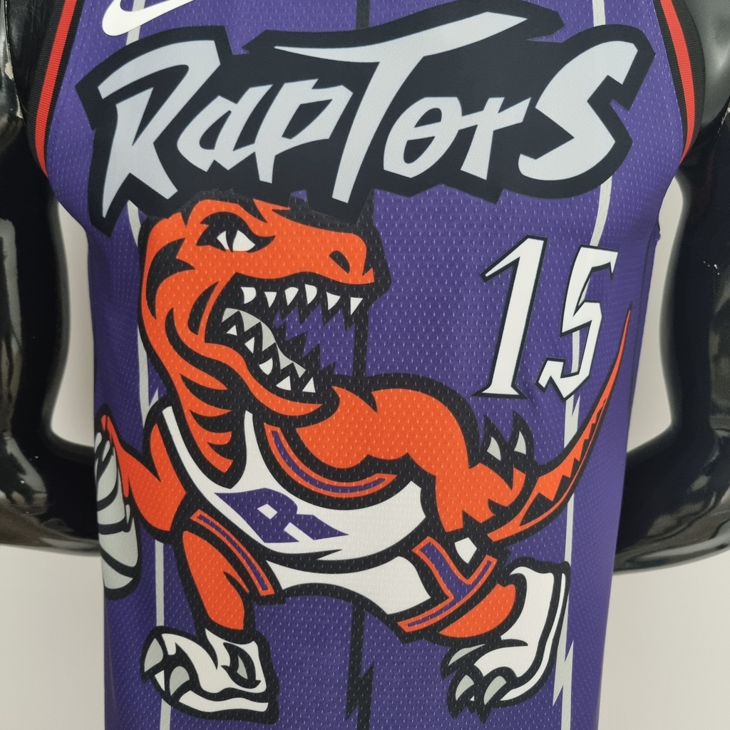 Regata NBA Mitchell & Ness Retrô - Toronto Raptors - roxa - Carter #15