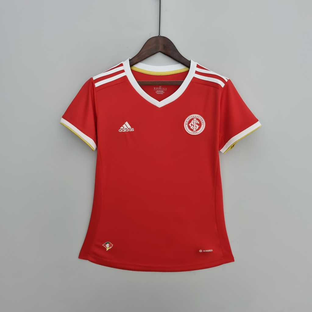 Kit Camisa Adidas Internacional Outubro Rosa 2022 Feminina + Camisa  Internacional Feminina Vermelha 