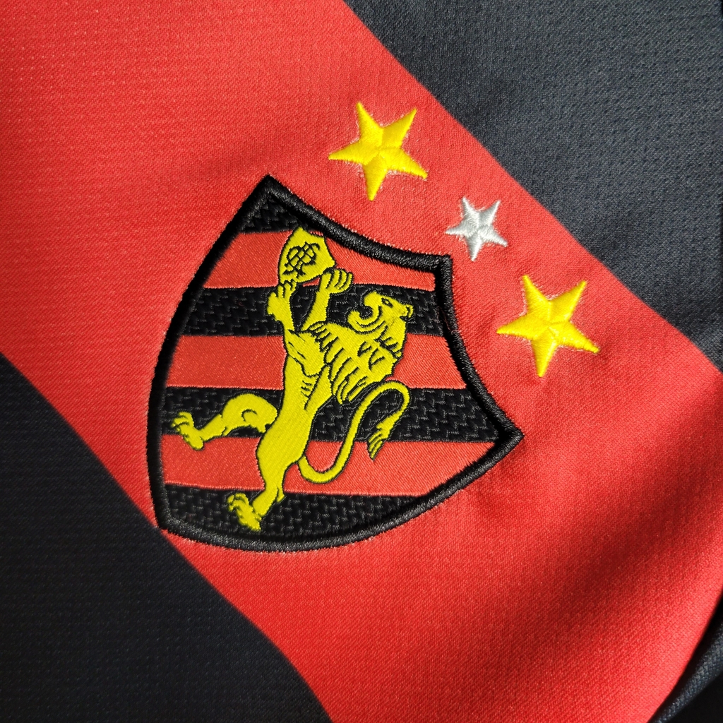 Camisa Sport Recife 2023-2024 Umbro Masculino - Vermelho+Preto