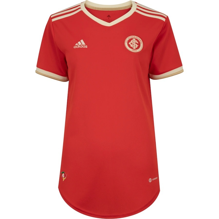 Camisa Internacional I 22/23 Torcedor Adidas Feminina - Vermelho