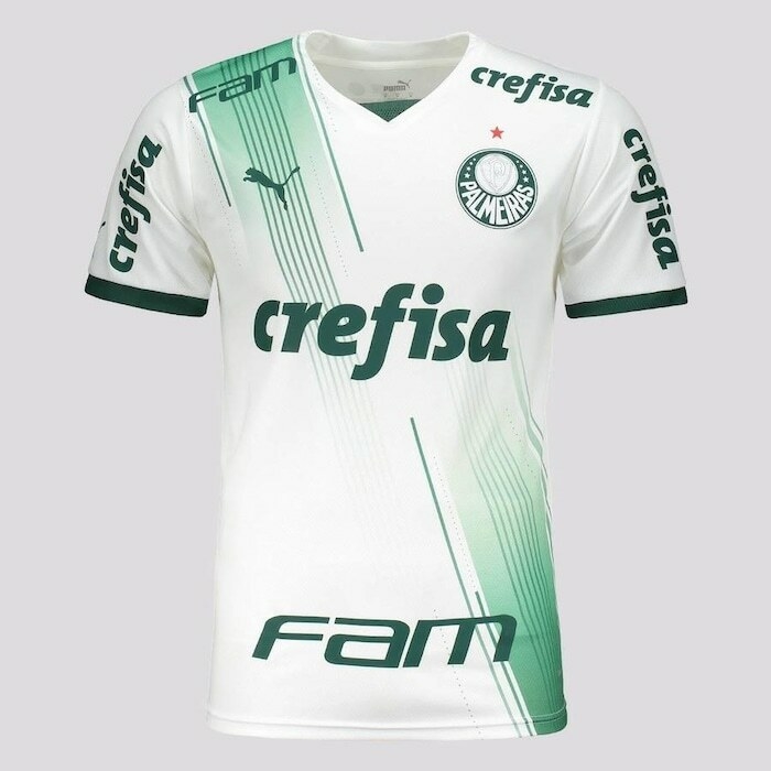 Camisa Palmeiras Puma I 23/24 - Jogador - Branco - 3GG