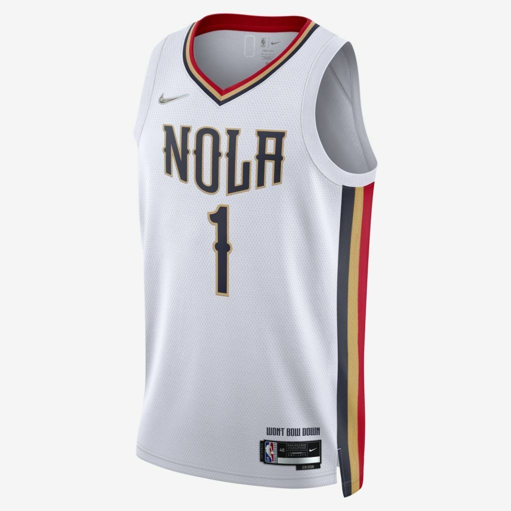 Regata New Orleans Pelicans Williamson NBA Branco R 249 90 Frete Gr