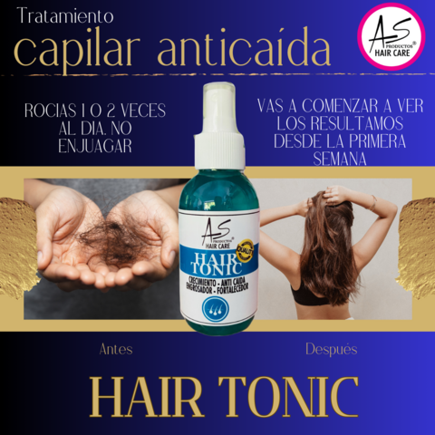 HAIR TONIC - ANTI CAIDA - ESTIMULA DE CRECIMIENTO : CONCENTRADO CAPILAR