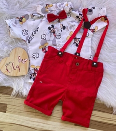 Mickey Conjunto Tématico 4-5 anos Branco - loja online