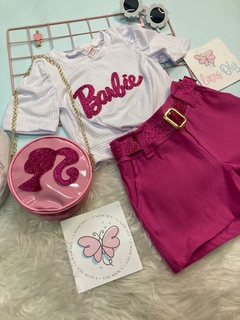 Kit Conjunto Infantil Barbie Short Blusa Mini Blogueirinha