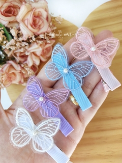 Hair clips Borboletas de Renda Unidade