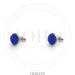 Aros con strass de colores FB4052 - Joyas Yaffa