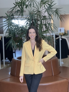 CASACO ALFAIATARIA BLAZER CLÁSSICO AMARELO - comprar online