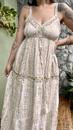 Imagem do Vestido boho longo alcinhas 02