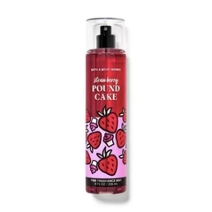 Nova embalagem strawberry pound cake - body splash - bath and body works