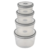 Conjunto de 04 Potes Herméticos de Plástico Redondo Electrolux - comprar online