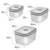 Imagem do Conjunto de 08 Potes Herméticos de Plástico Redondo Electrolux
