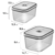 Conjunto de 12 Potes Herméticos de Plástico Electrolux