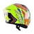 Capacete Smk Stellar Grafitti Amarelo - Helio Motos Outlet