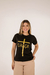 TSHIRT FEMININA GRAÇA CRUZ DOURADO (PRETO) - comprar online