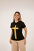 TSHIRT FEMININA CRUZ DOURADA (PRETO)