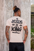 CAMISETA JESUS IS KING (COR NUDE) UNISSEX - ALGODÃO PREMIUM - comprar online