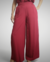 Calça Pantalona pala e elástico vermelho cereja - comprar online