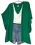 kimono feminino em tecido liso verde